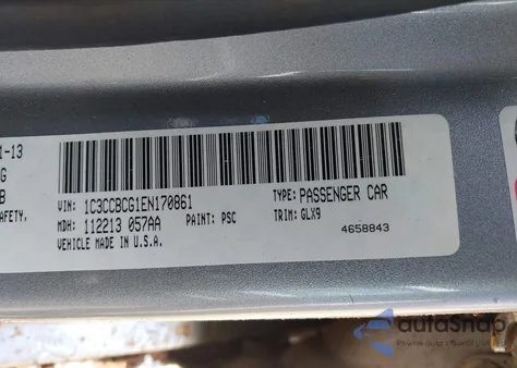 2014 Chrysler 200 Limited из США, поврежденный, VIN 1C3CCBCG1EN170861